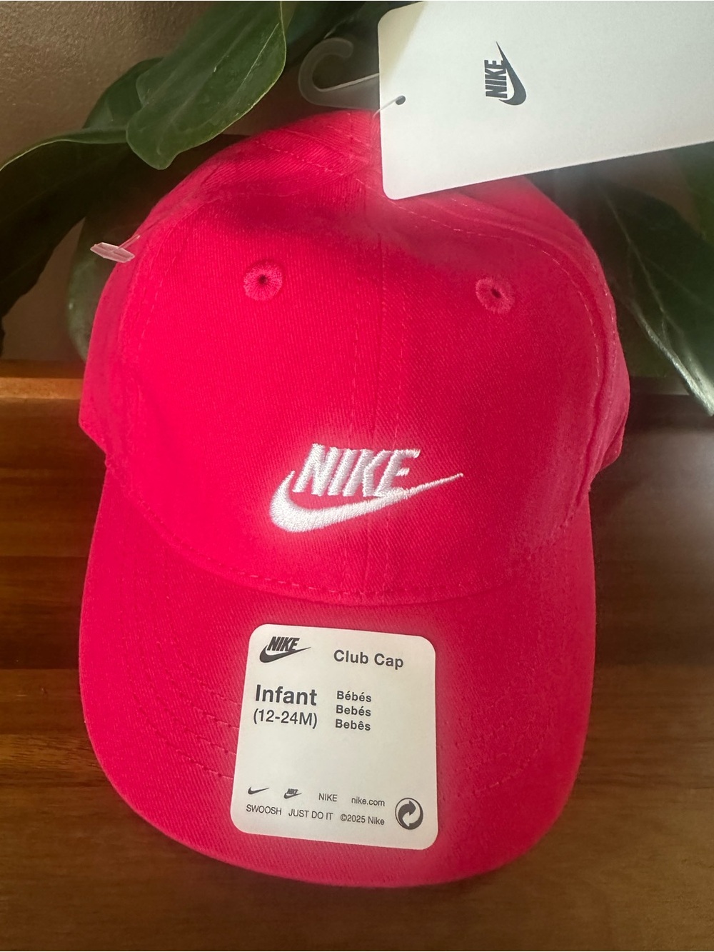 New Nike Club Cap infant( 12-24 M )color Rush Pink